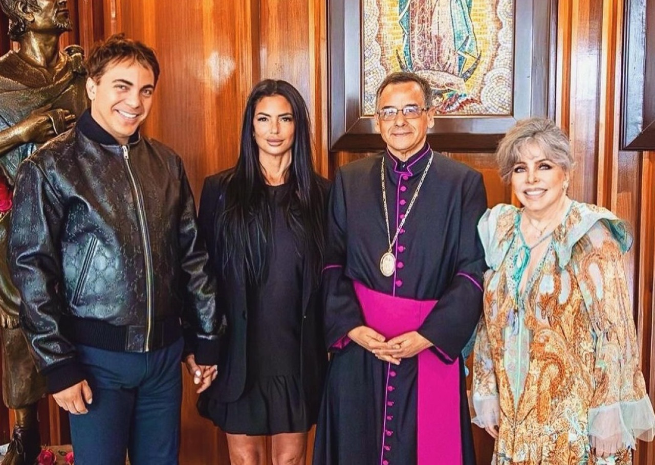 Cristian Castro, Mariela Sánchez y Verónica Castro. Foto: Instagram @cristiancastro.