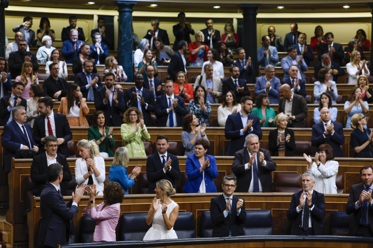 Votación en el Congreso de España sobre la ley de amnistía. Foto: EFE.