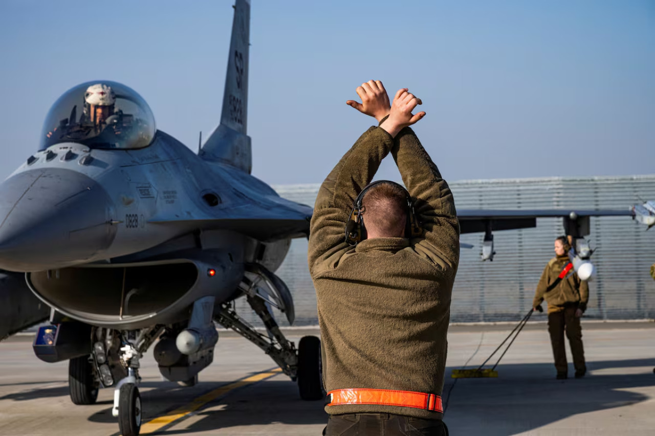 Pilotos en la guerra de Ucrania. Foto: EFE