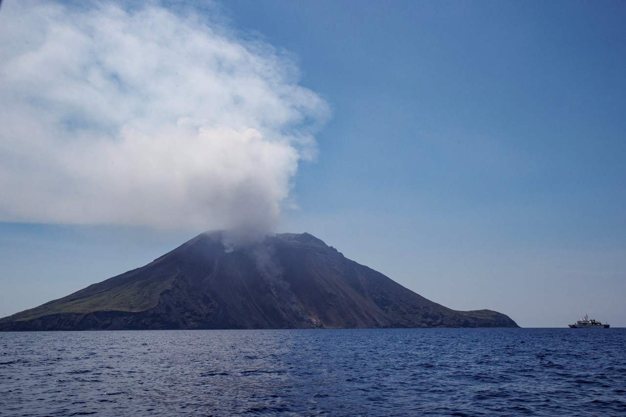 Volcán Estrómboli. Foto: EFE.