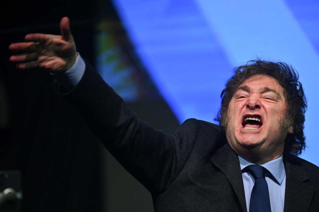 Javier Milei en Brasil. Foto: EFE