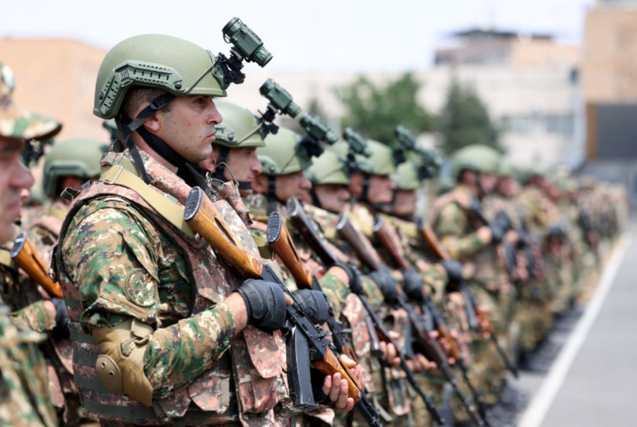 Los ejercicios militares conjuntos entre Armenia y Estados Unidos. Foto: X.