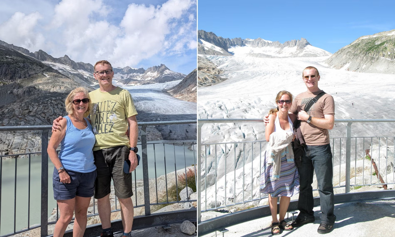 Derretimiento de los glaciares de los Alpes suizos. Foto: X/@ianbremmer