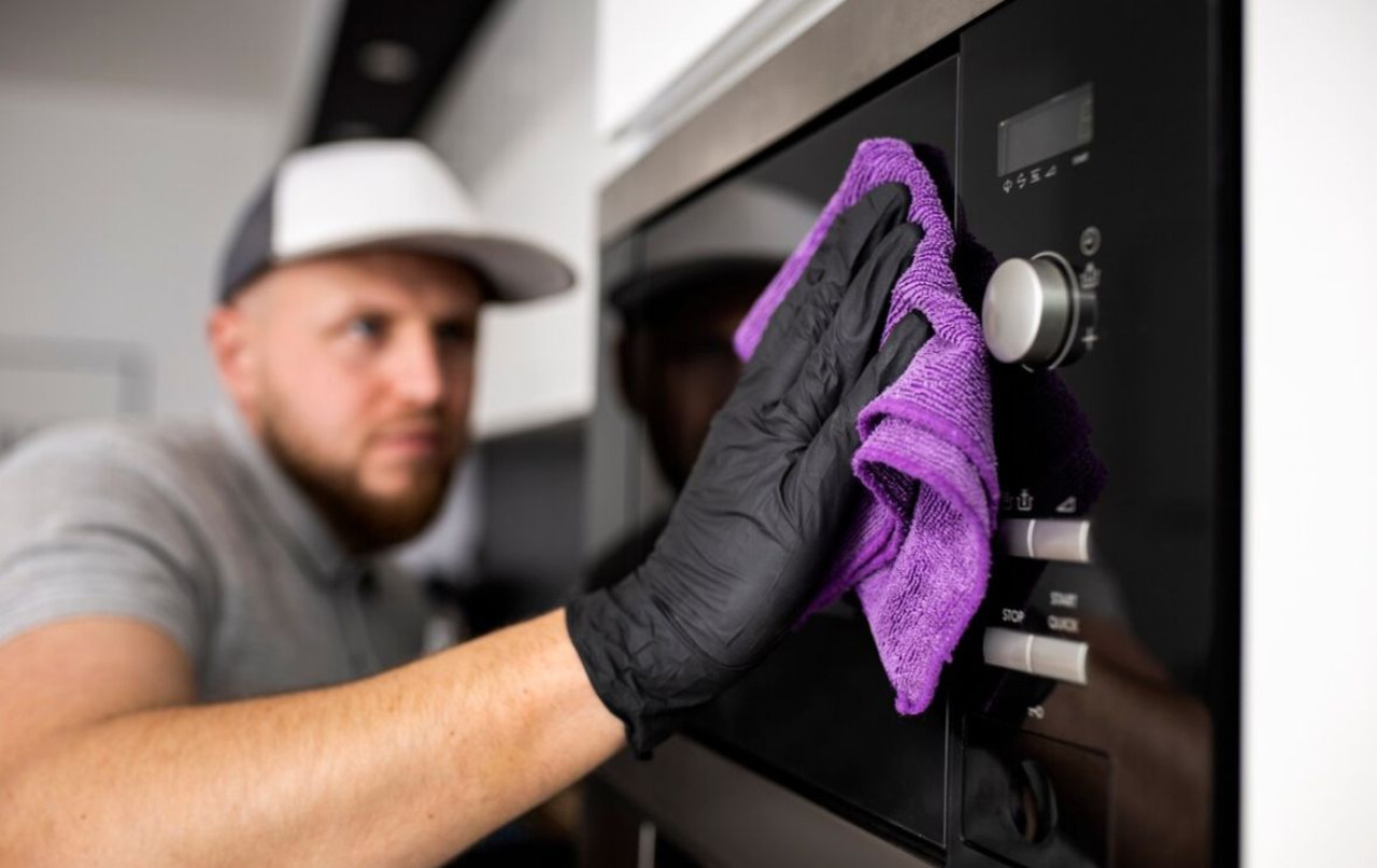 Horno eléctrico; limpieza. Foto: Freepik