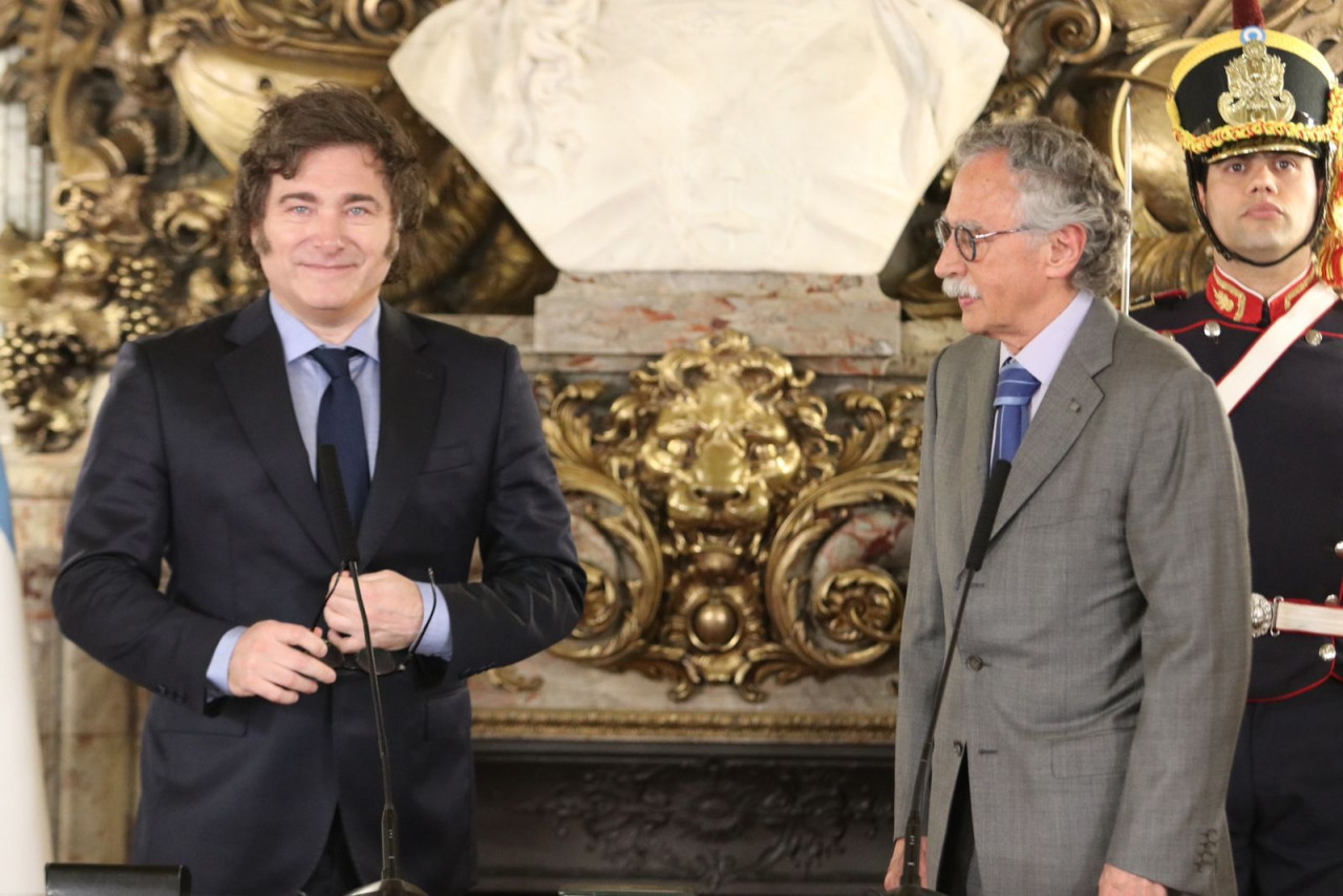 Javier Milei y el ministro de Salud, Mario Lugones. Foto: Presidencia