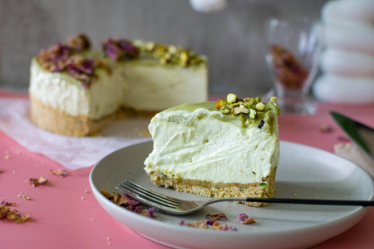 Cheesecake de mate. Foto: Unsplash.
