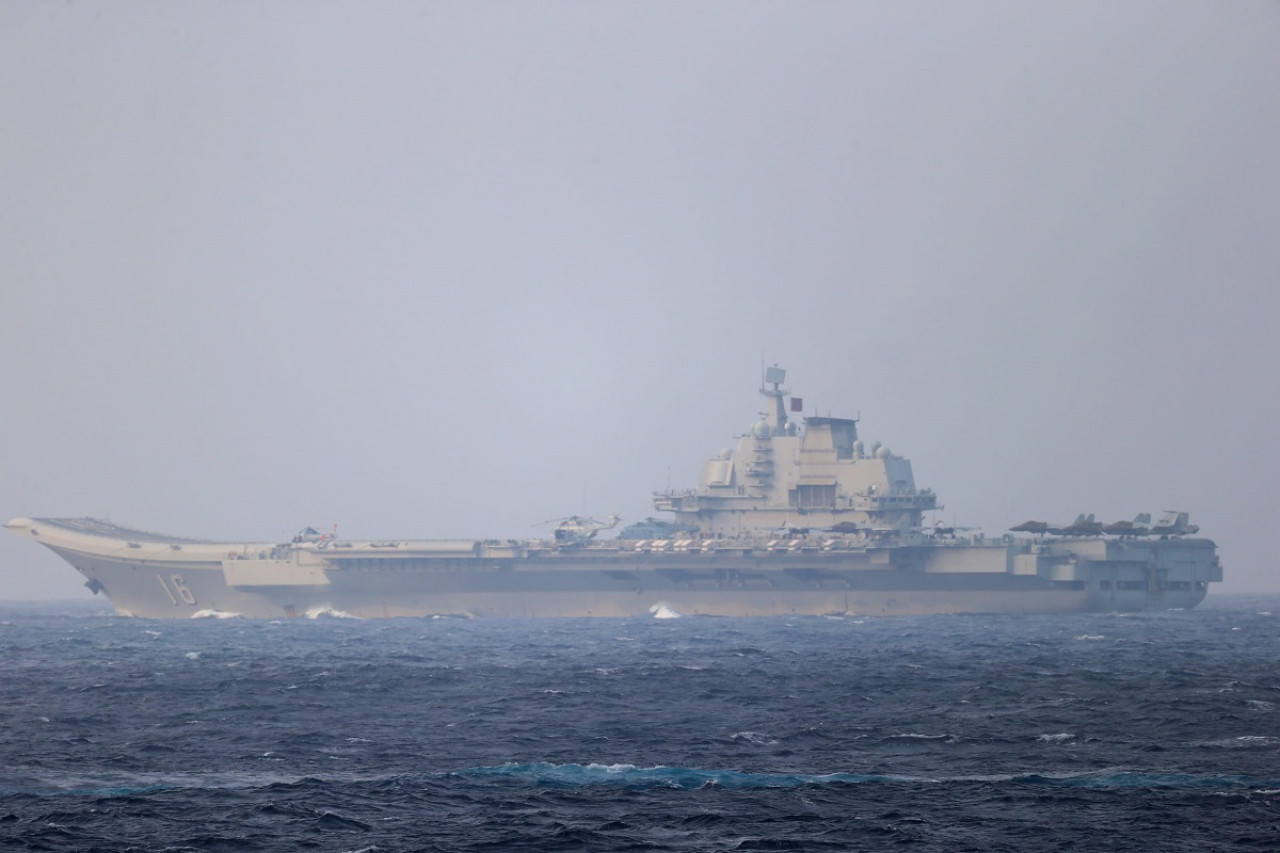 Portaaviones de China. Foto: Reuters.