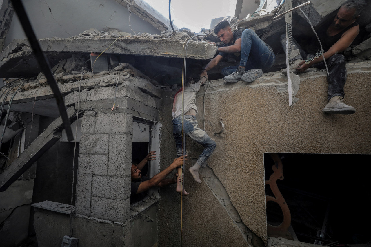 La guerra de Gaza vulnera el derecho humanitario. Foto: Reuters.