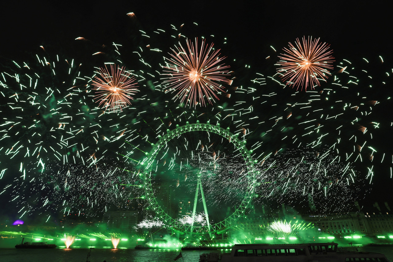 Año Nuevo en Reino Unido. Foto: Reuters