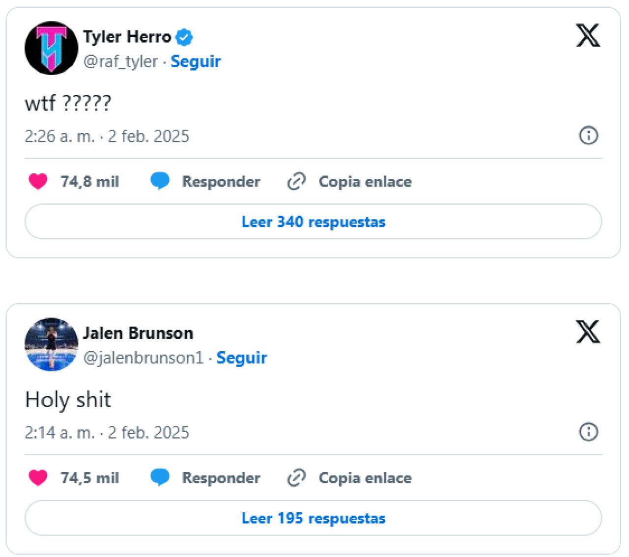 Reacciones al traspaso de Luca Doncic a Los Lakers. Foto: X / captura de pantalla.