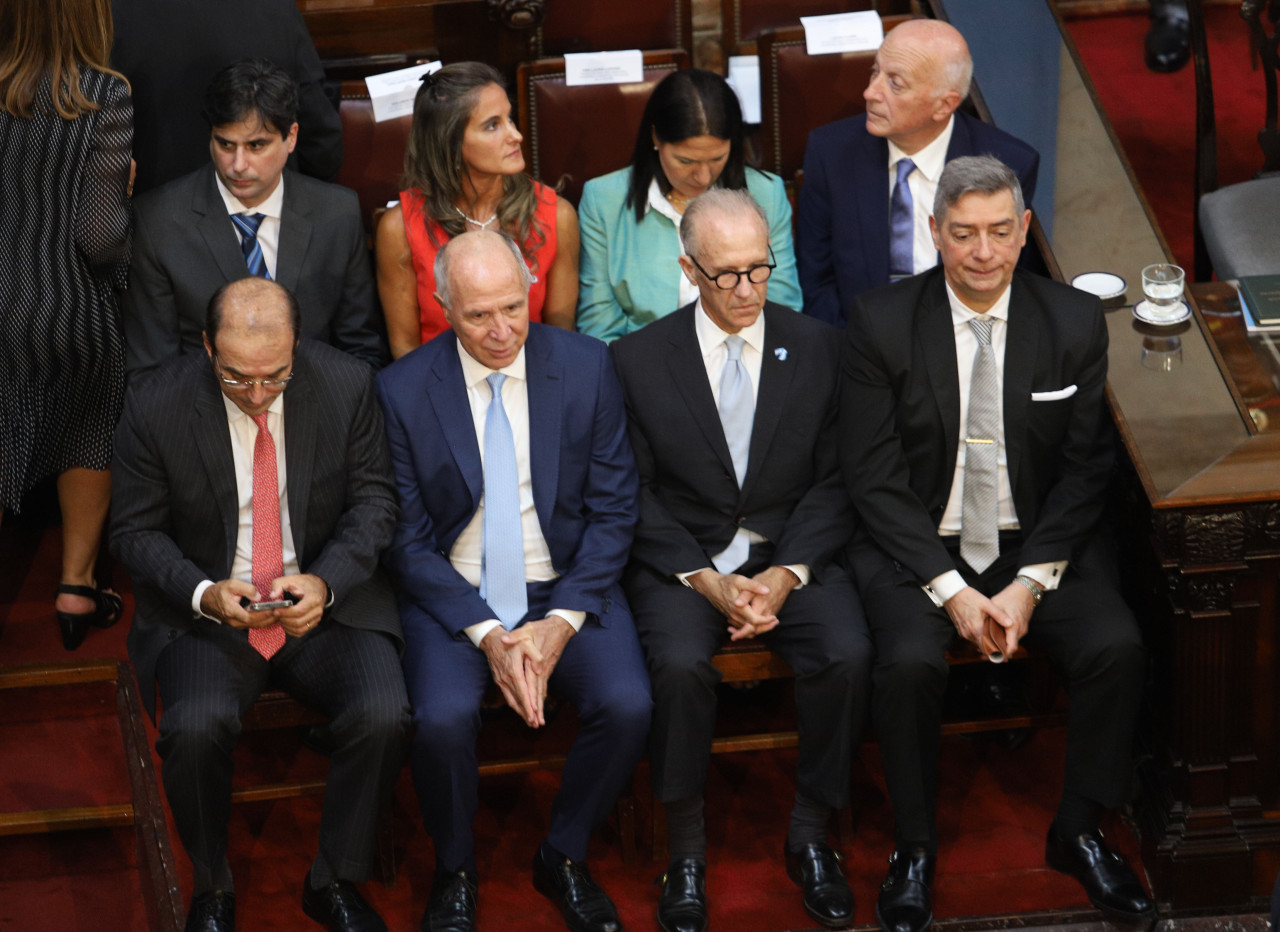 integrahtes de la Corte Suprema de justicia en el Congreso. Foto: NA/Mariano Sánchez