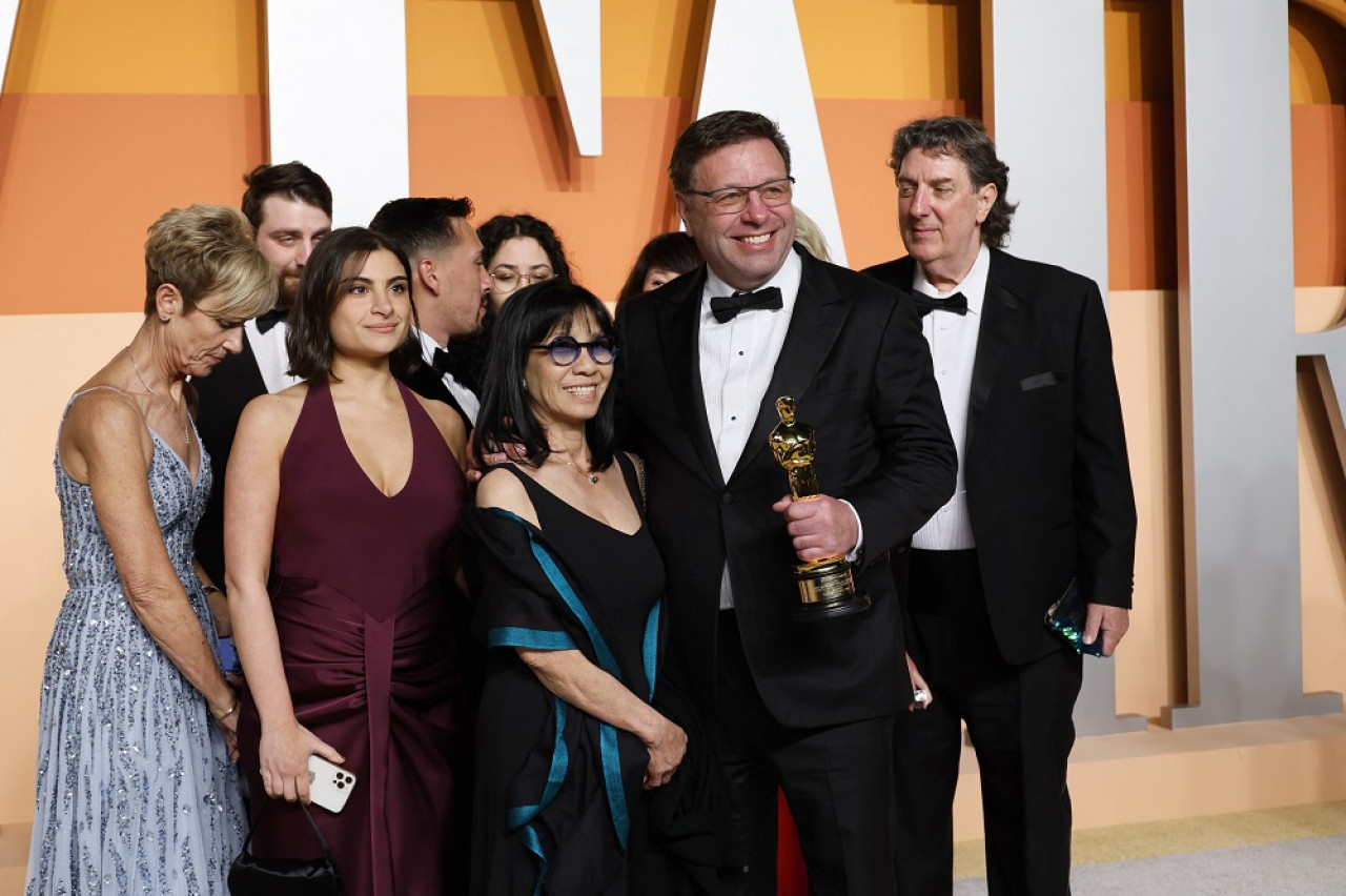 El equipo de "Dune: Parte 2" en los Premios Oscar 2025. Foto: Reuters / Danny Moloshok.