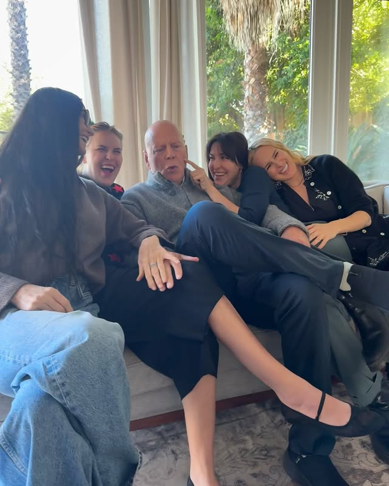 Cumpleaños de Bruce Willis. Foto: Instagram.
