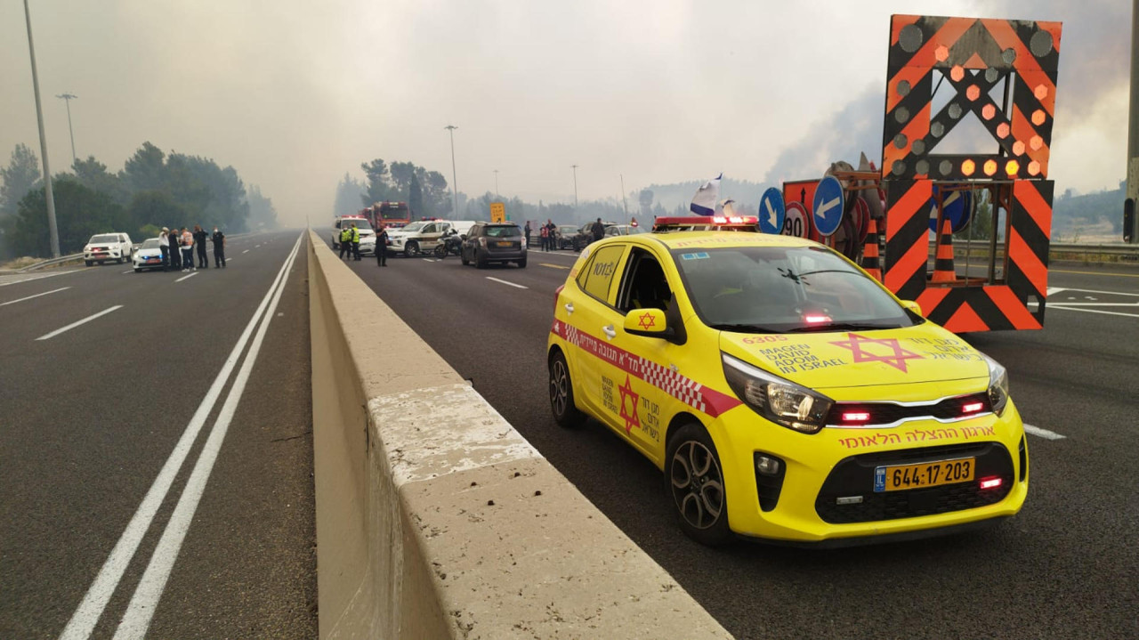 Incendios en Jerusalén, Israel. Foto: EFE.