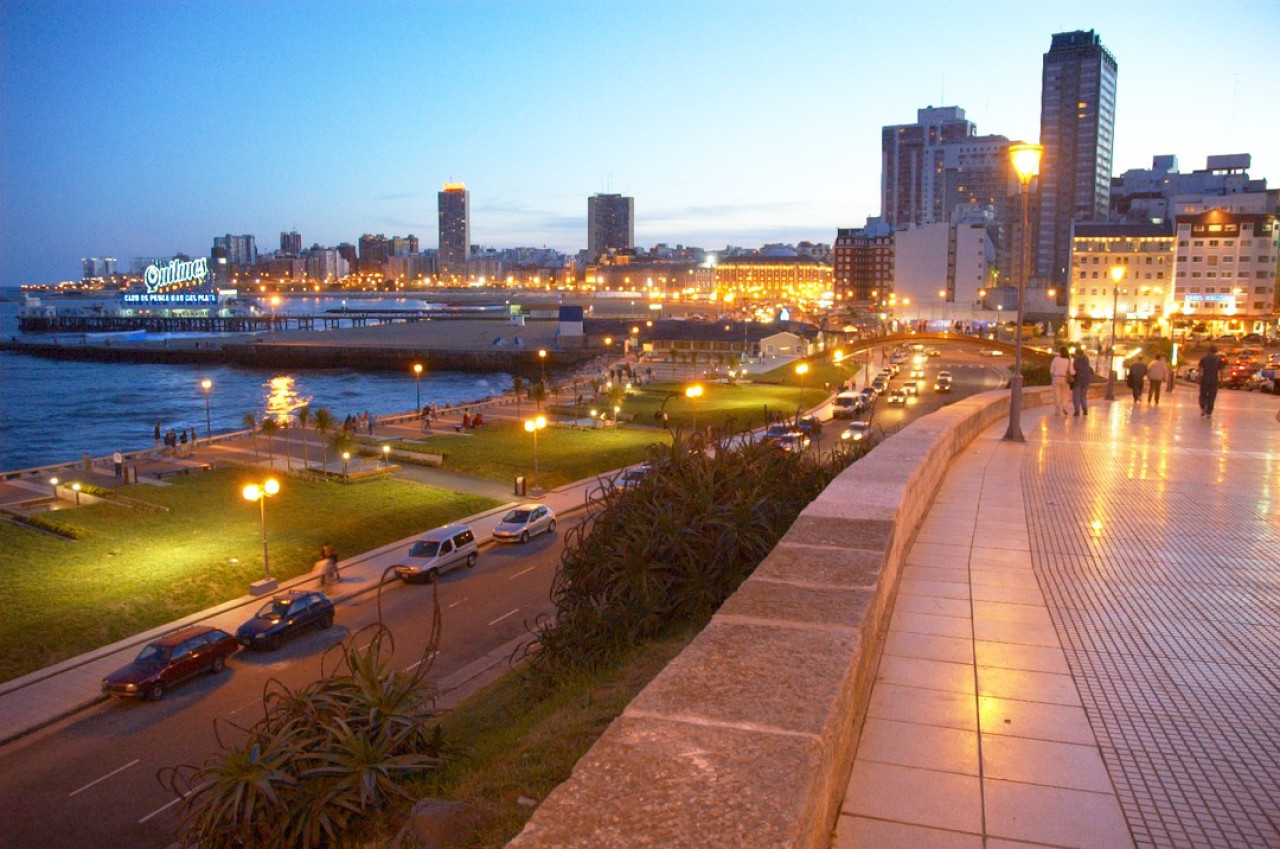 Vista panorámica de Mar del Plata. Foto: Instagram @turismomardelplata