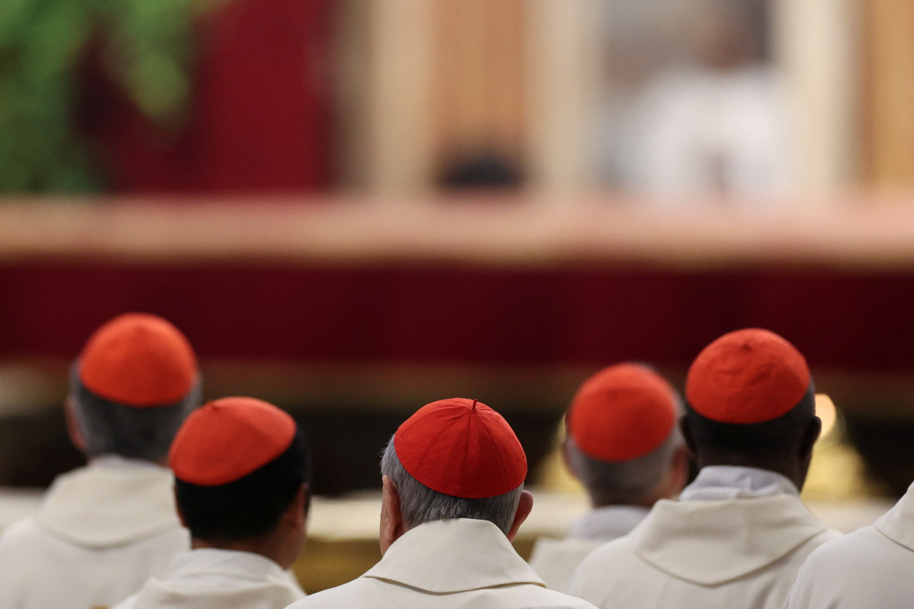Cardenales electores; Vaticano. Foto: Reuters/Claudia Greco.