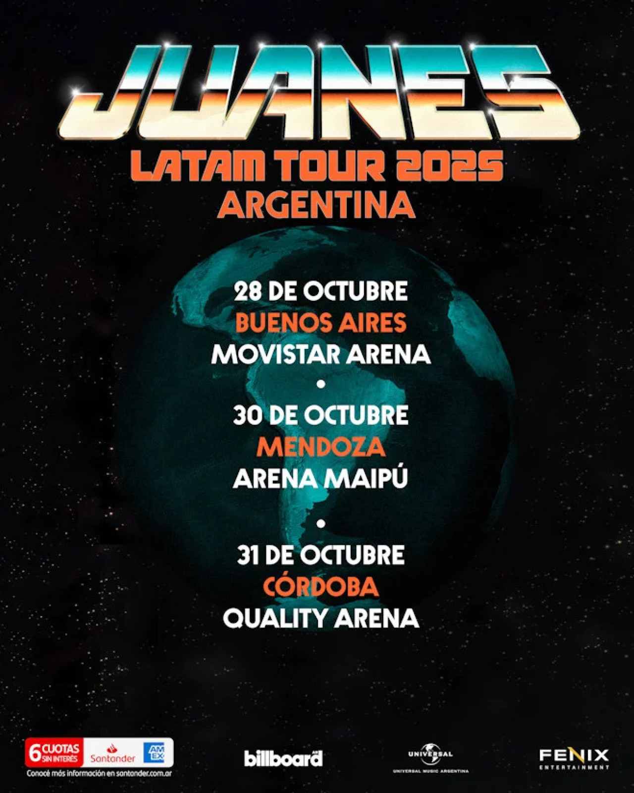 Juanes lanzó nuevo single y se presentará en Argentina. Foto: Prensa