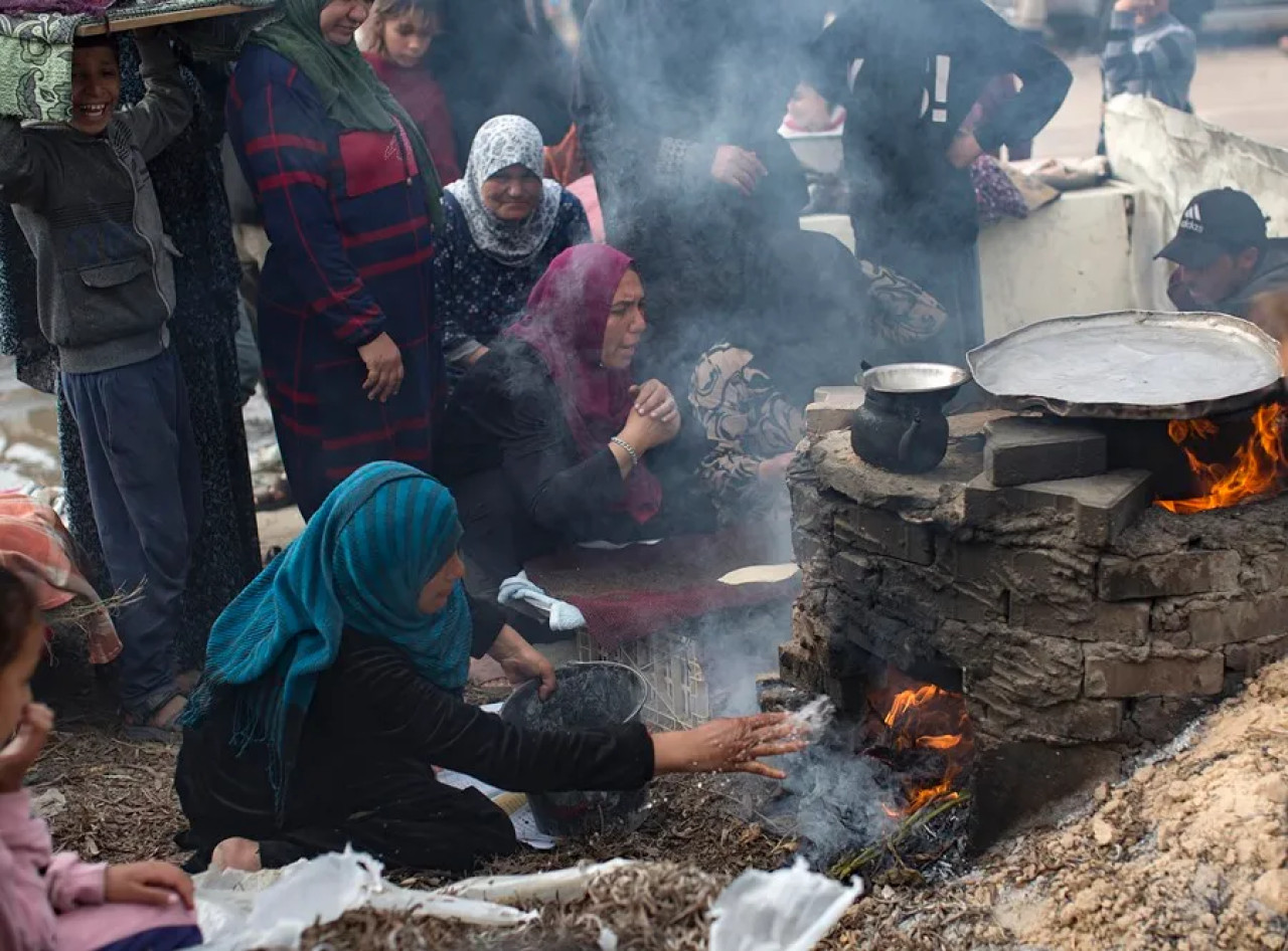 Hambruna en Gaza. Foto: EFE