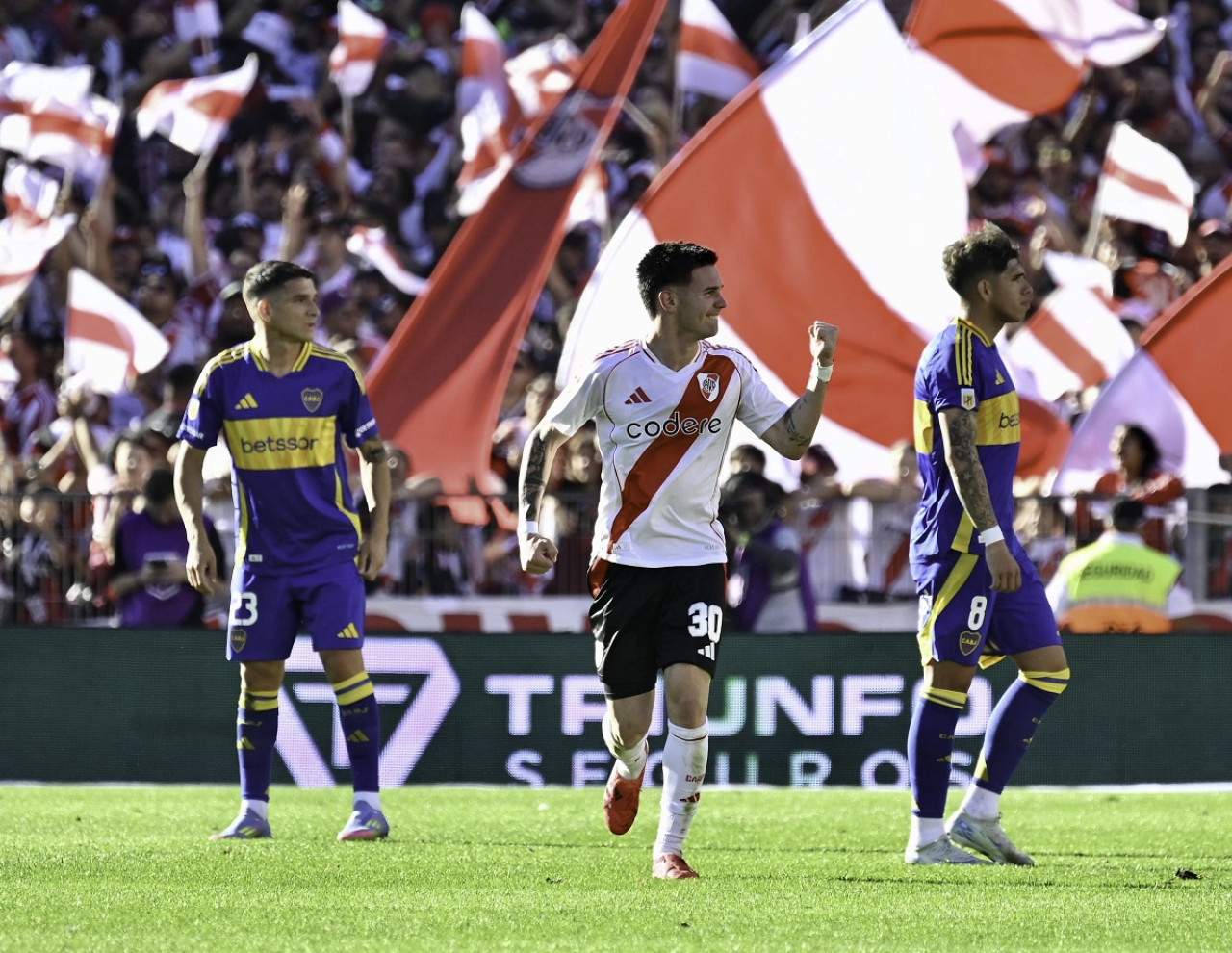 Franco Mastantuono en River Plate. Foto: NA (Juan Foglia)