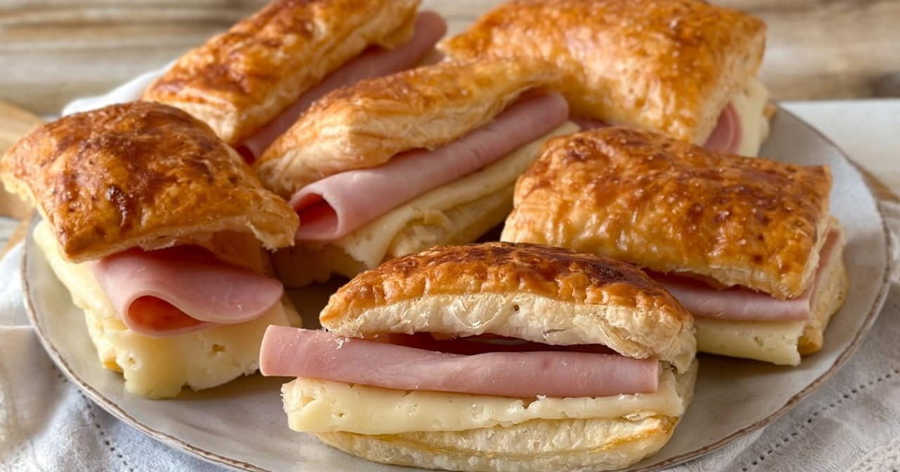 Fosforitos de jamón y queso. Fuente: Paulina Cocina