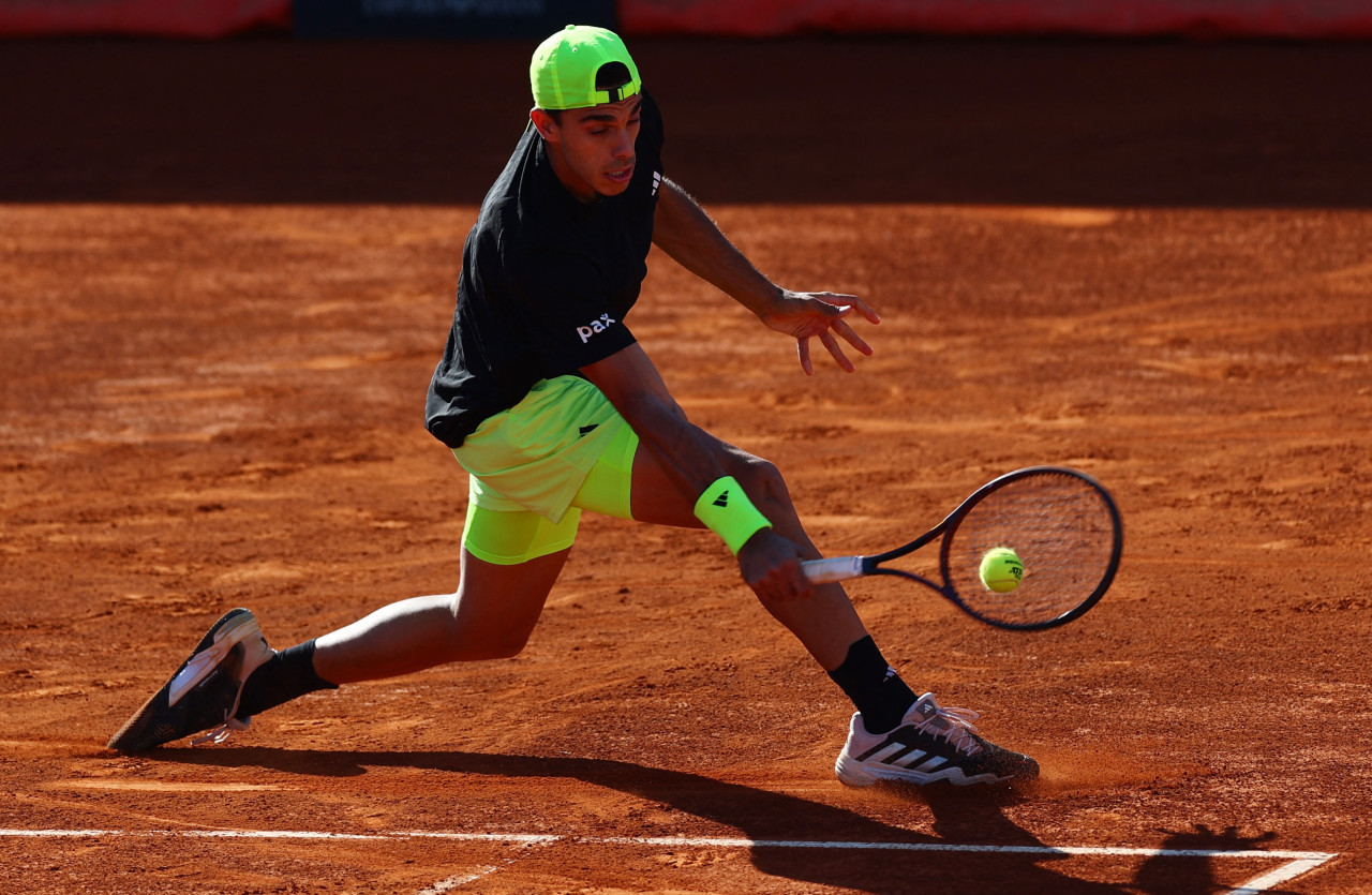Francisco Cerúndolo en el Masters 1000 de Roma. Foto: REUTERS.