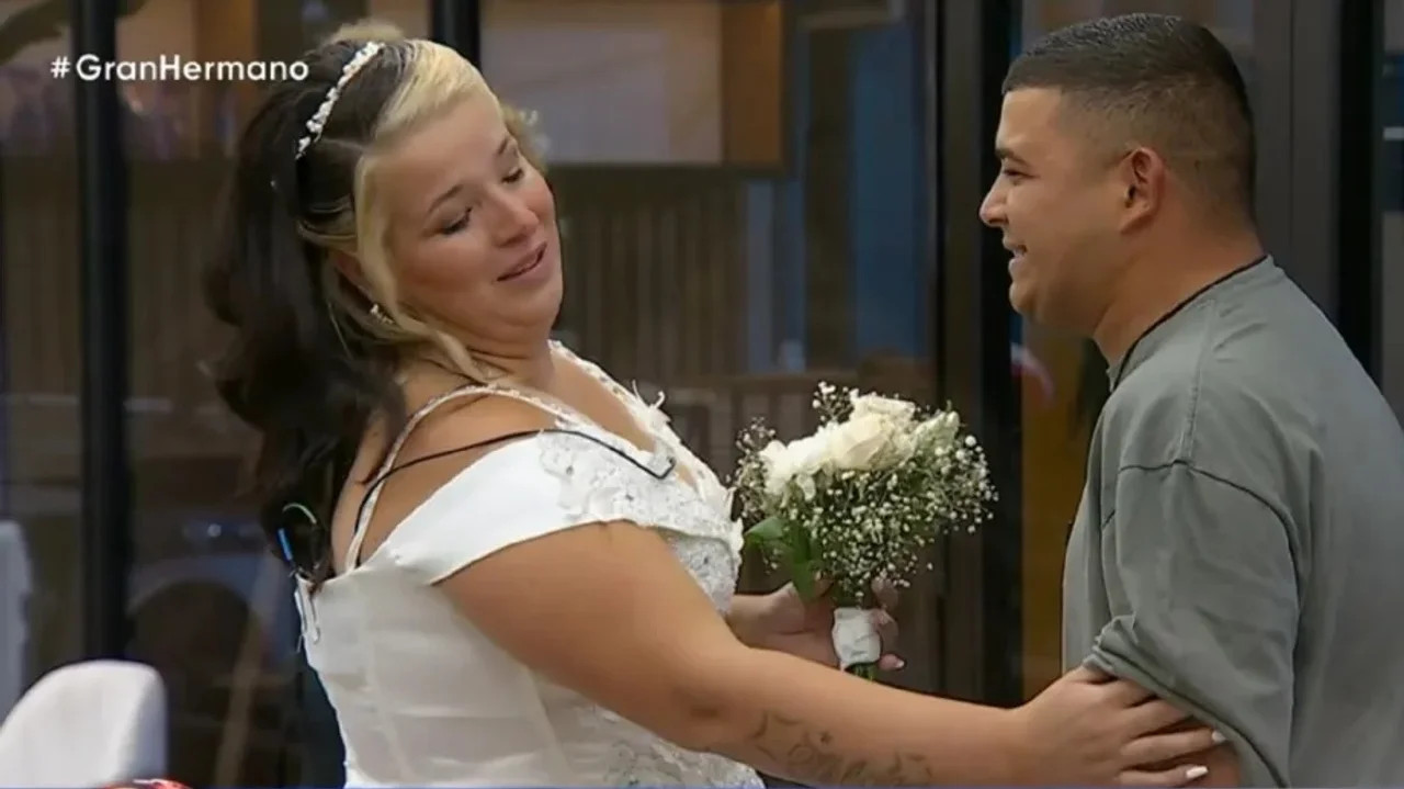 Casamiento de Brian en la casa de Gran Hermano. Foto: captura Telefe.