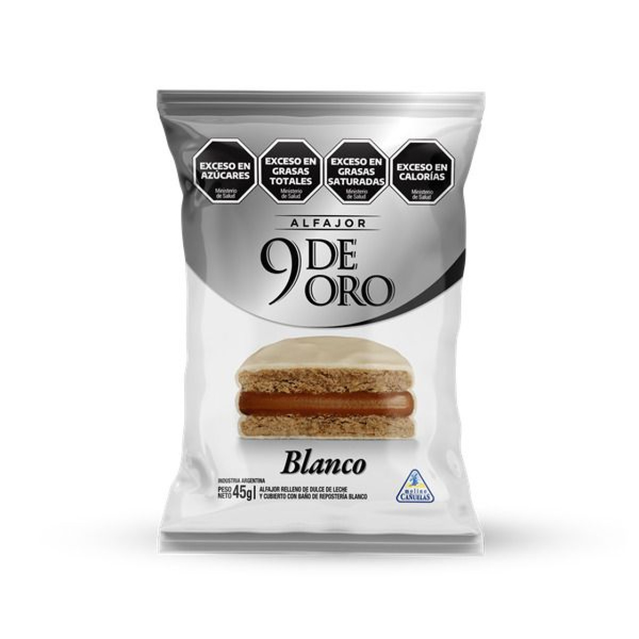 Alfajor 9 de Oro. Foto: Redes sociales.