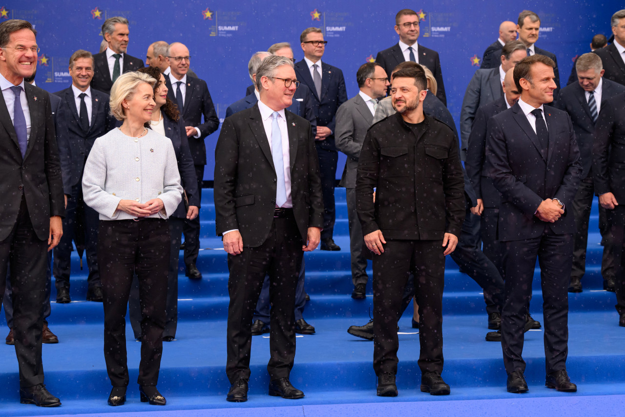 Volodimir Zelenski en la cumbre de líderes en Albania. Foto: REUTERS.