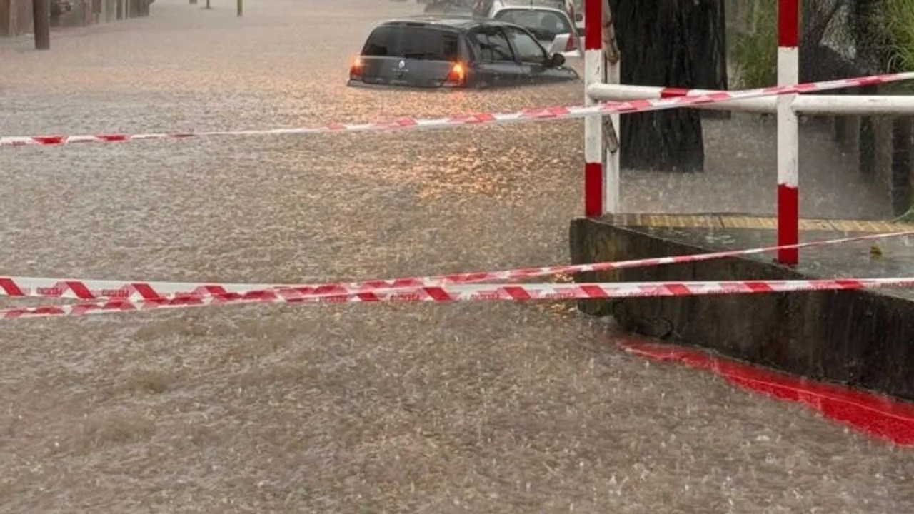 Temporal en la provincia de Buenos Aires. Foto: NA.