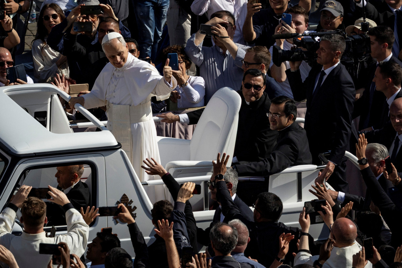 Entronización del Papa León XIV. Foto: Reuters/Eloisa Lopez.