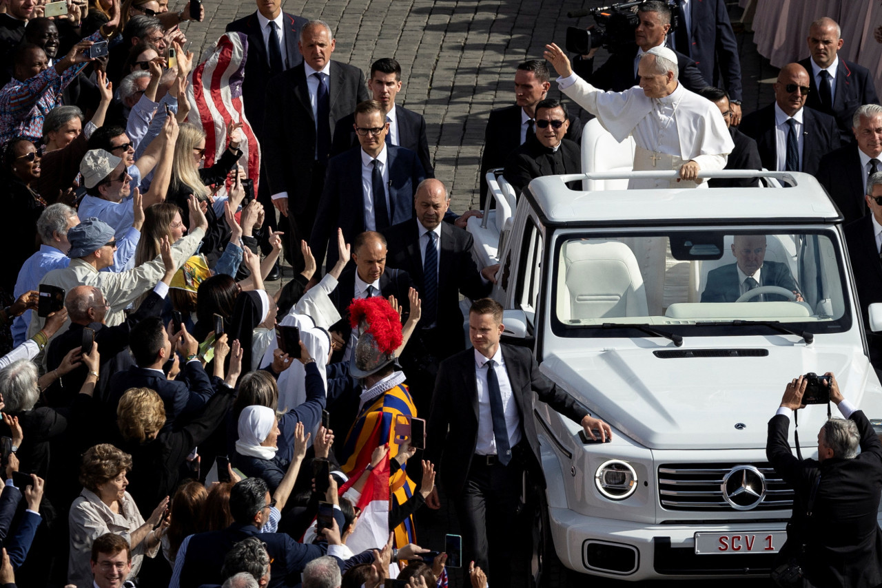 Entronización del Papa León XIV. Foto: Reuters/Eloisa Lopez.