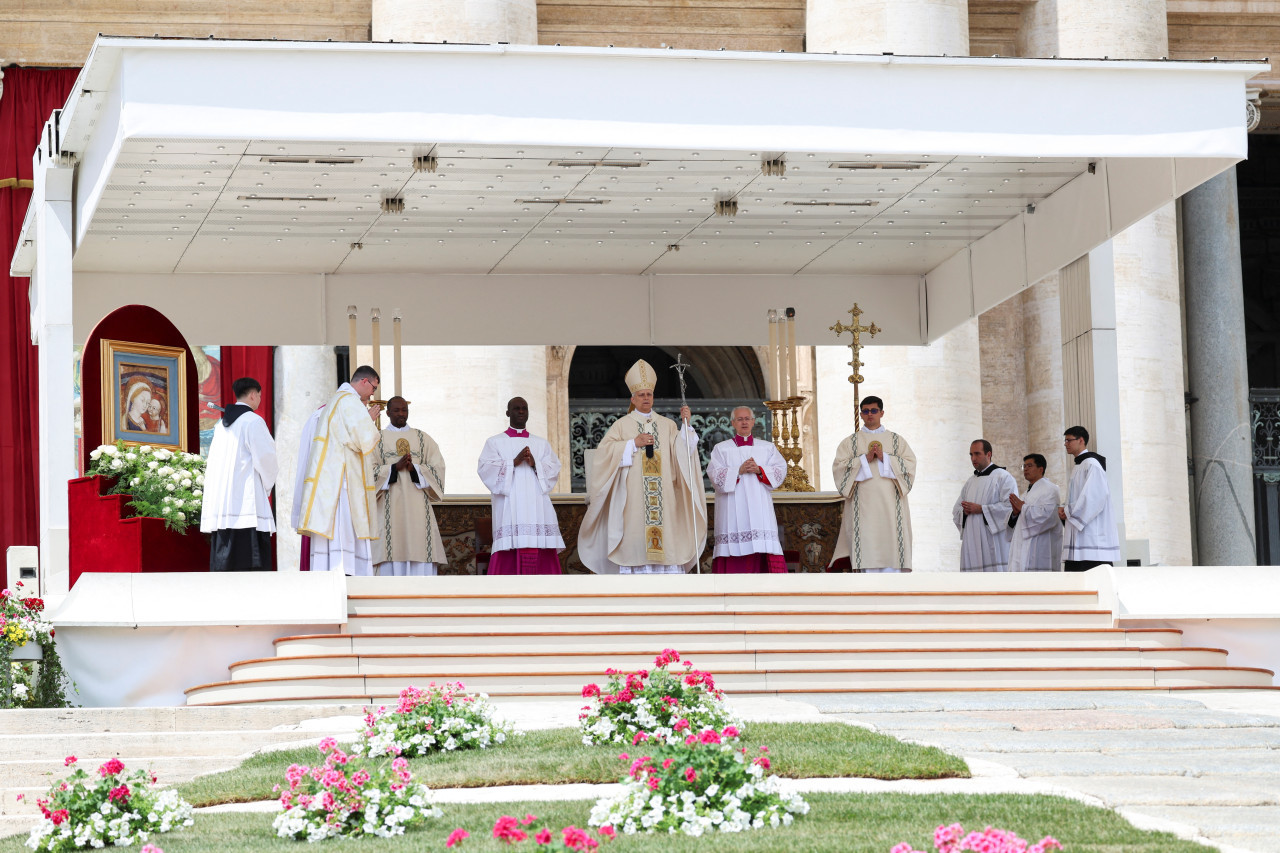 Entronización del Papa León XIV. Foto: Reuters/Claudia Greco.