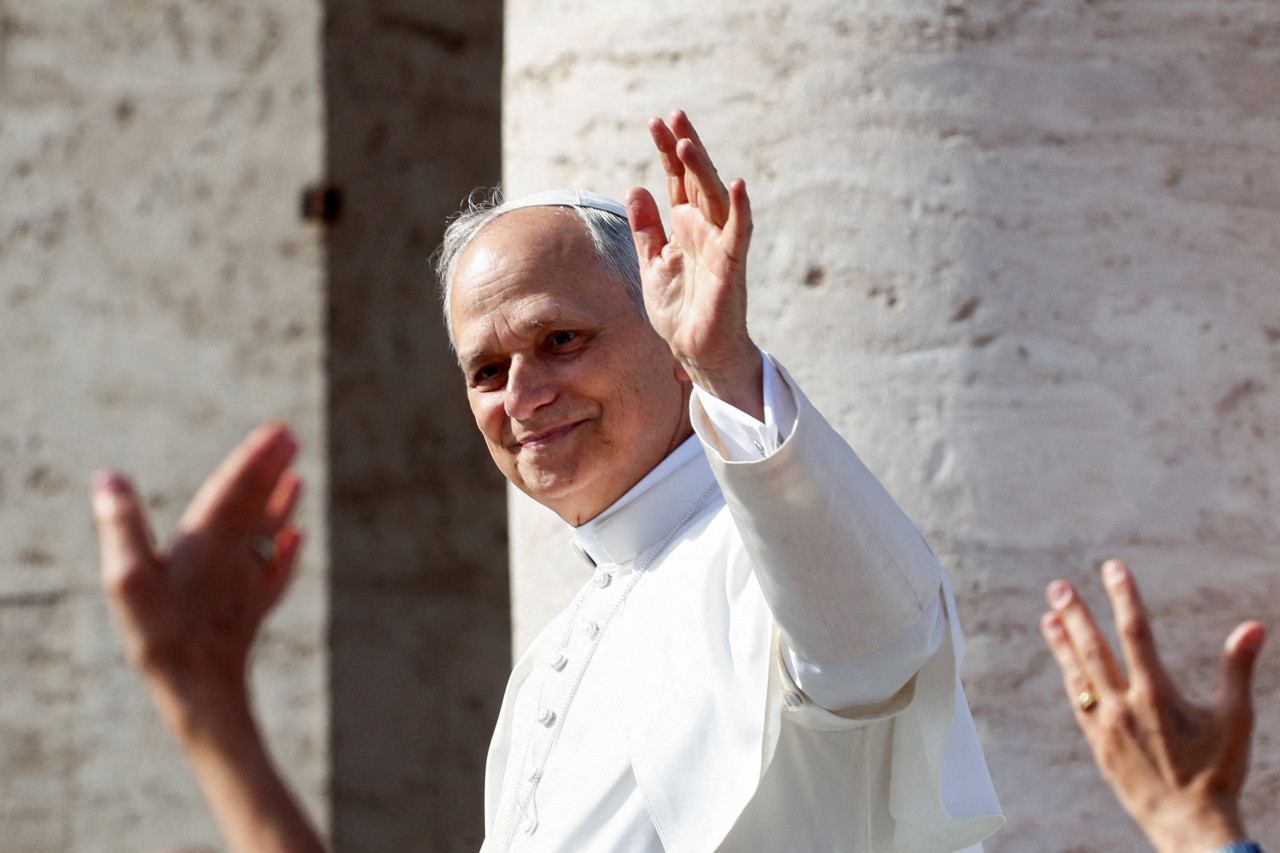 Entronización del Papa León XIV. Foto: Reuters/Alessandro Garofalo.