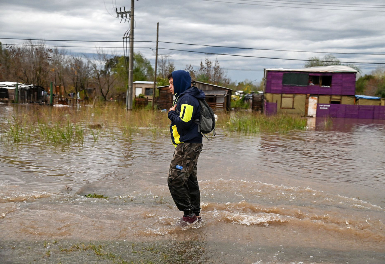 Inundaciones en Buenos Aires. Foto: Prensa Min. Defensa