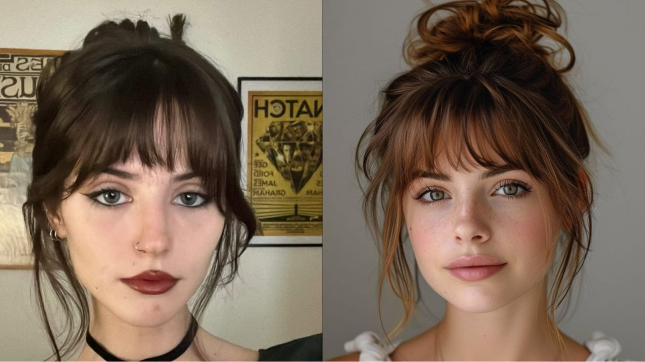 Messy bangs. Fotos: Pinterest.