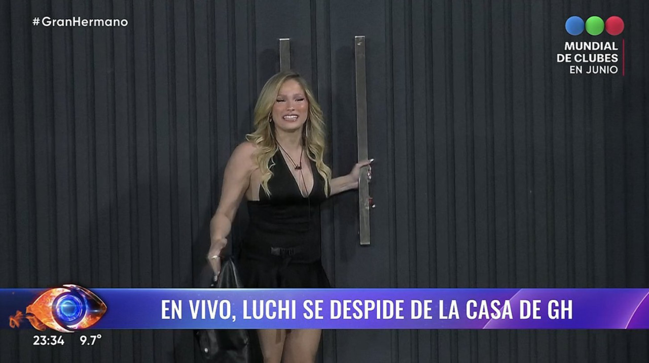 Lucía, la nueva eliminada de Gran Hermano 2025. Foto: Captura.