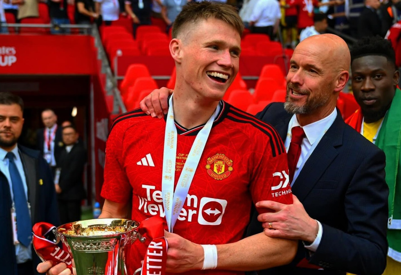 Scott McTominay en el Manchester United. Foto: Instagram @scottmctominay