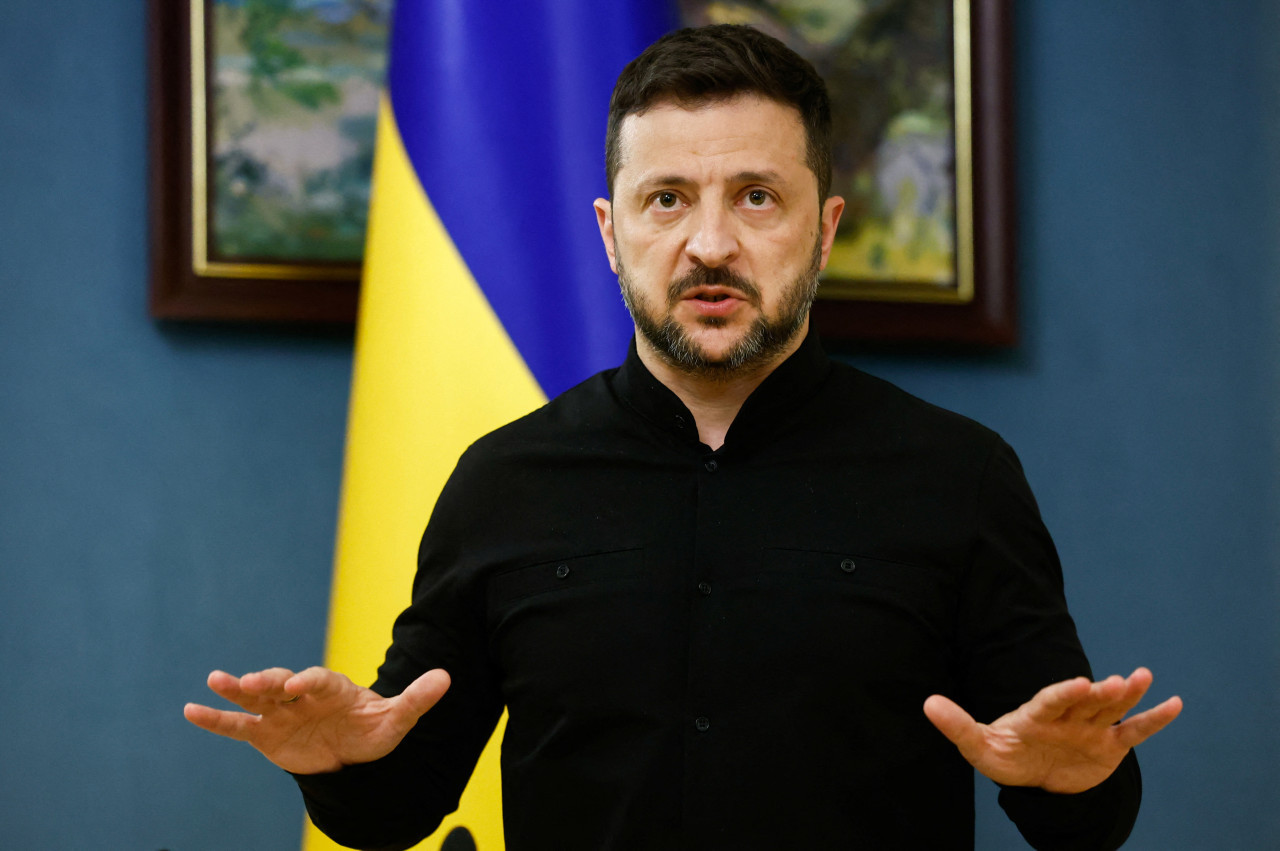 Volodímir Zelenski, presidente de Ucrania. Foto: Reuters/Thomas Peter.