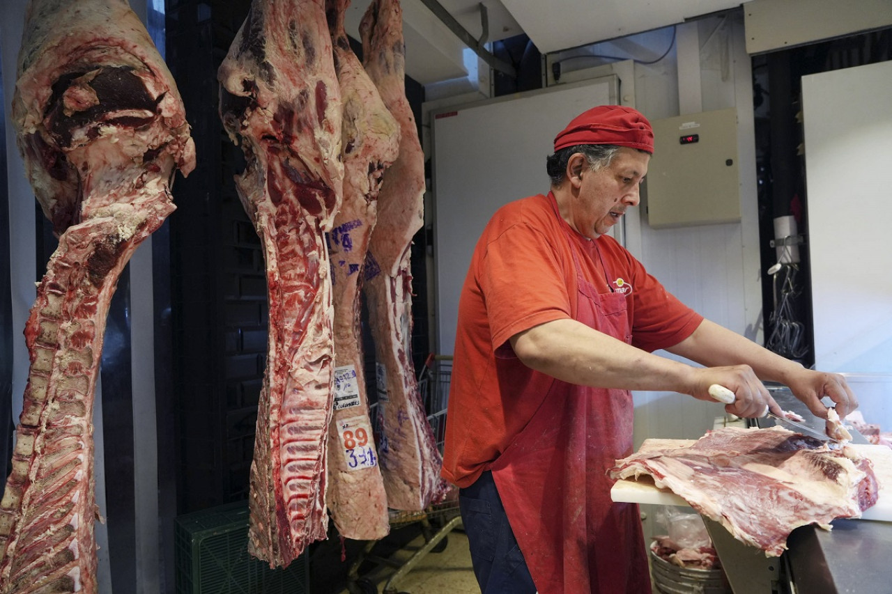 Carne; carnicería. Foto: NA (Marcelo Capece)