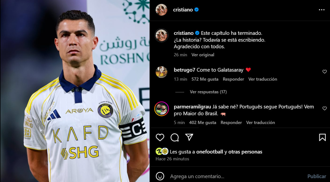 Cristiano Ronaldo podría abandonar Al Nassr. Foto: Captura