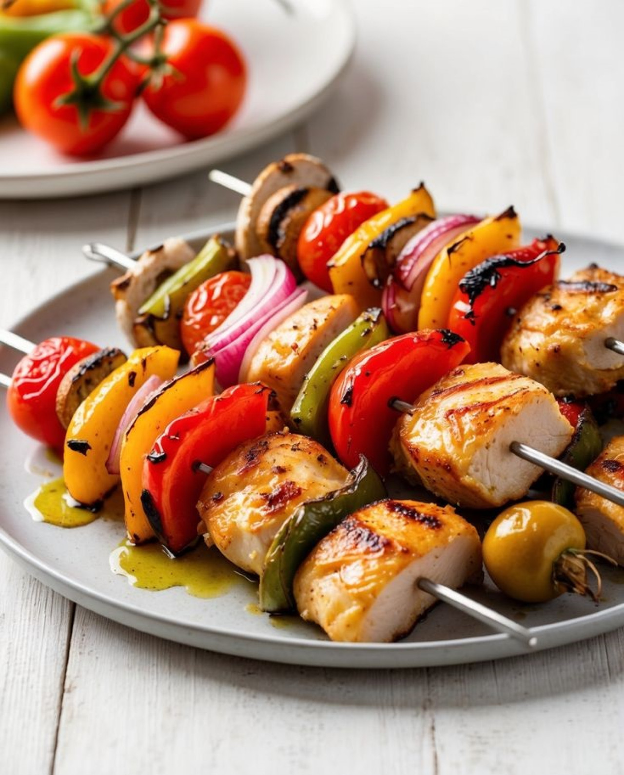Brochettes de pollo. Foto: Pinterest.