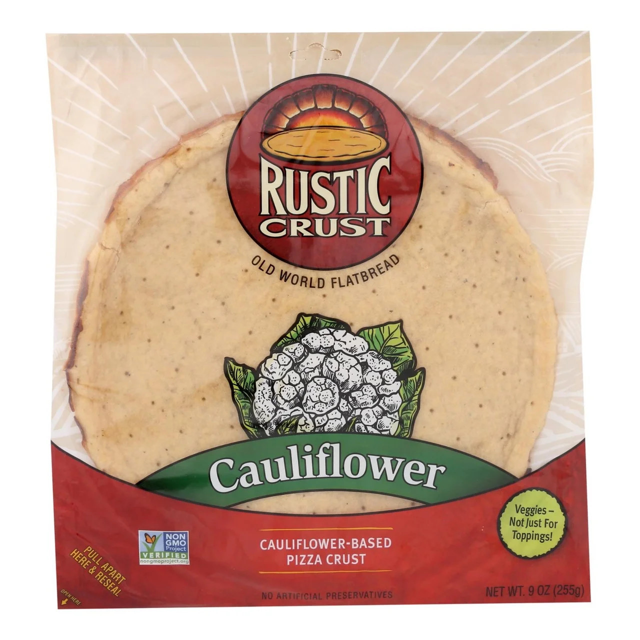 Productos que vendía la pizzería Rustic Crust. Foto: Rustic Crust.