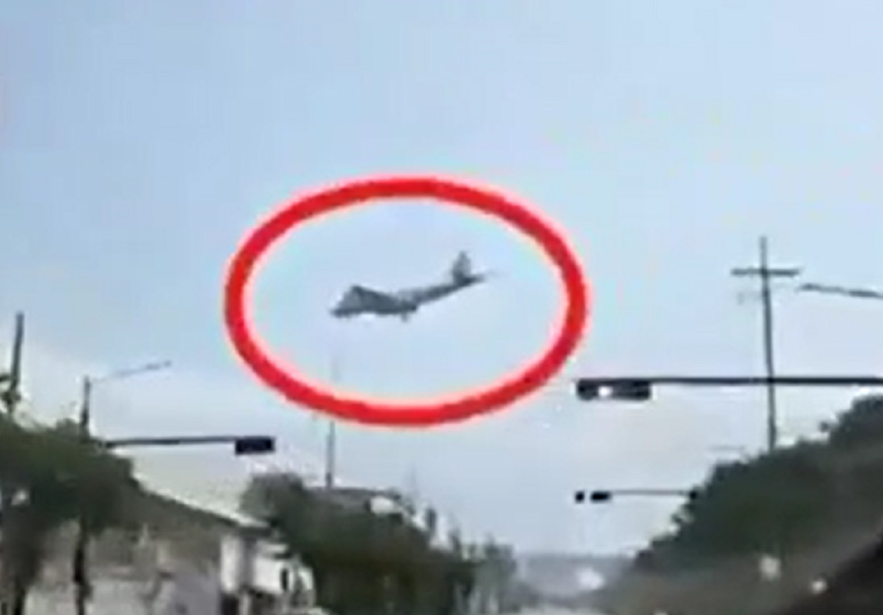 Accidente aéreo. Foto: captura video NA.