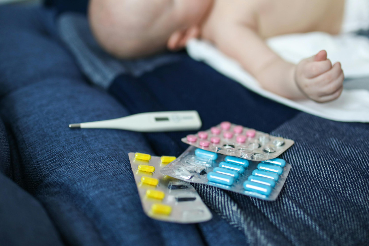 bebé, enfermedad, pediatría. Fuente: Pexels