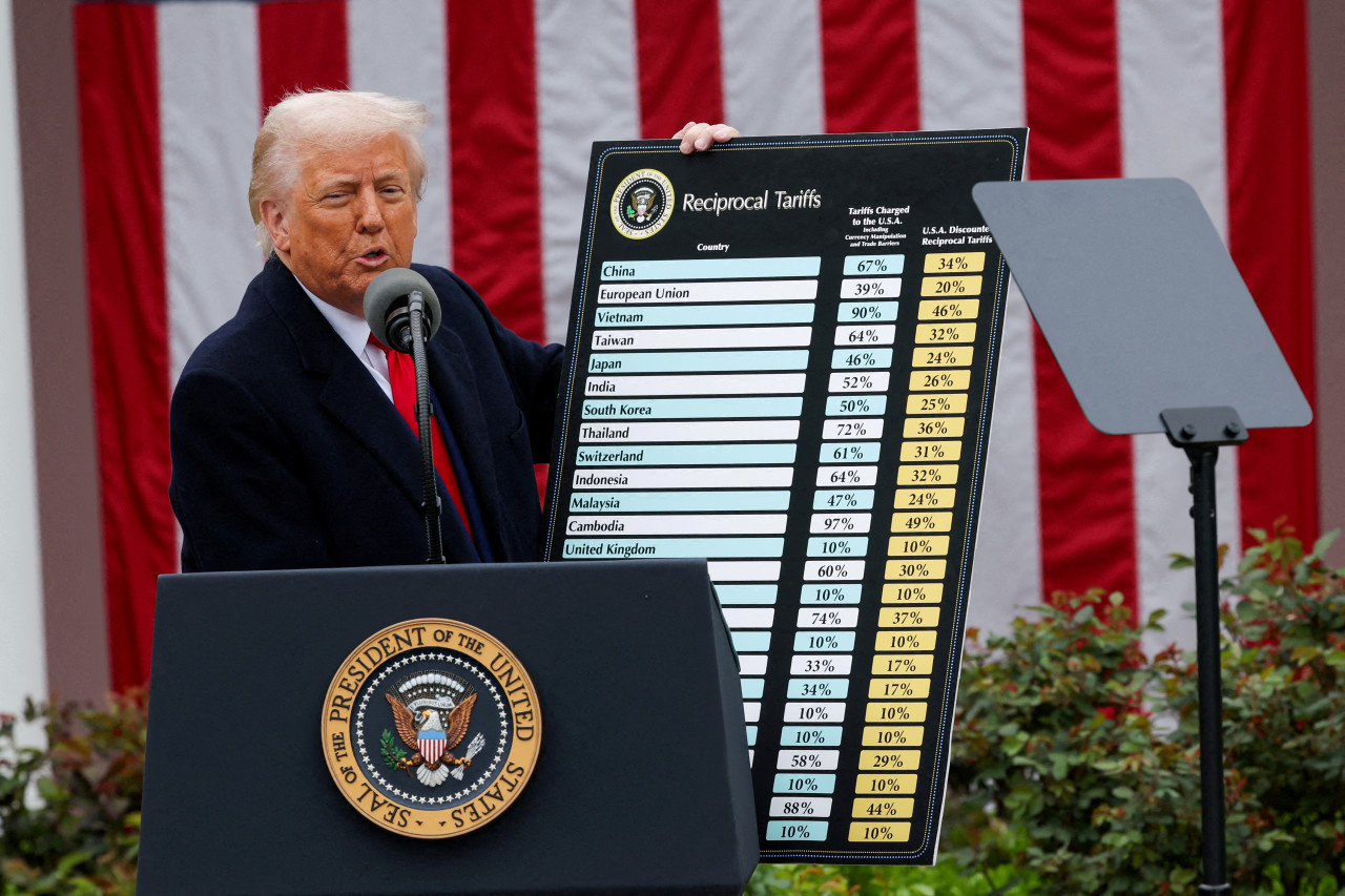 Donald Trump, aranceles de Estados Unidos. Foto: REUTERS/Carlos Barria