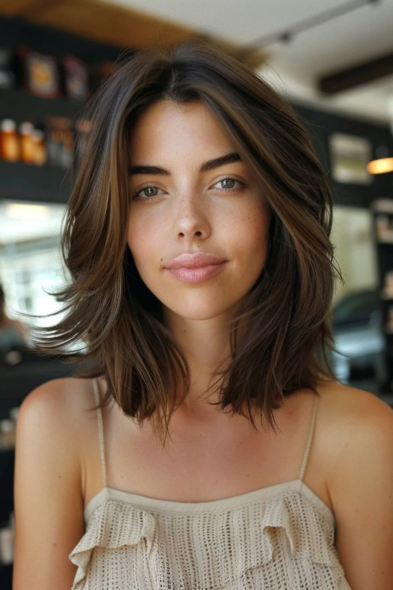 Corte de pelo que aporta volumen para cabellos finos. Foto PINTEREST