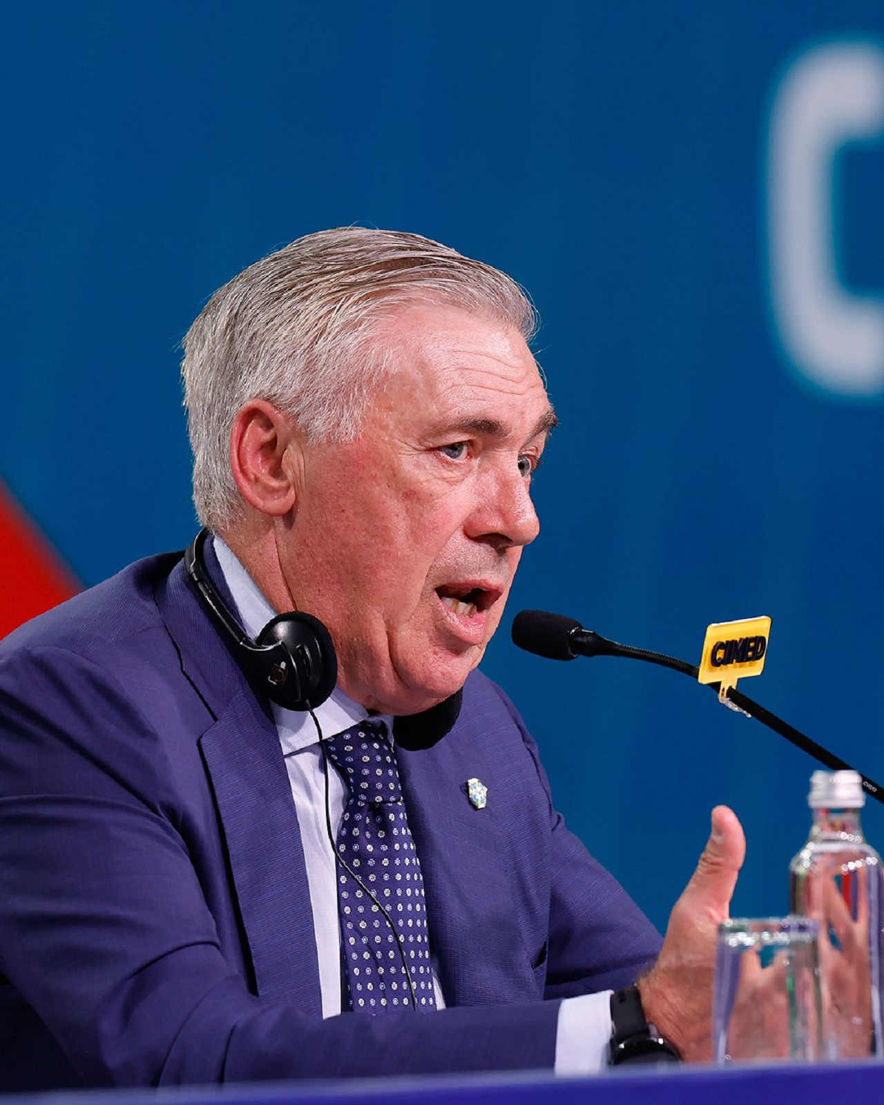 Presentación de Ancelotti como DT de Brasil. Foto: X @CBF_Futebol