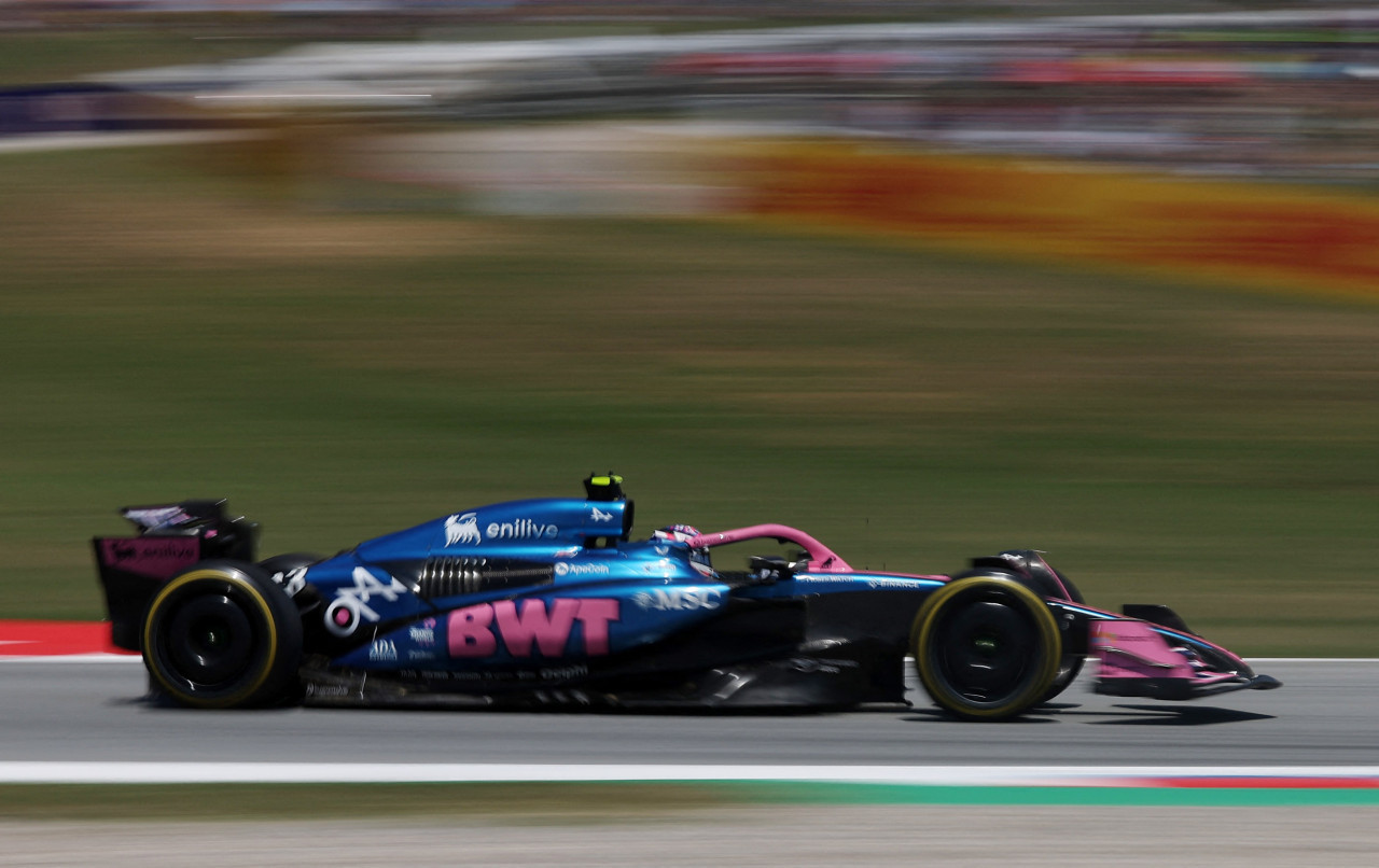 Franco Colapinto en el Gran Premio de España. Foto: REUTERS.
