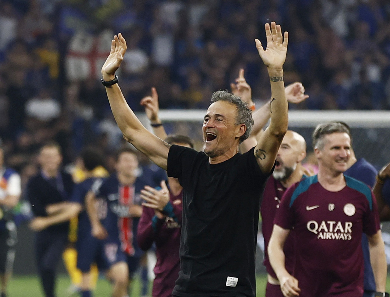 Luis Enrique, entrenador del PSG. Foto: REUTERS/Stephanie Lecocq