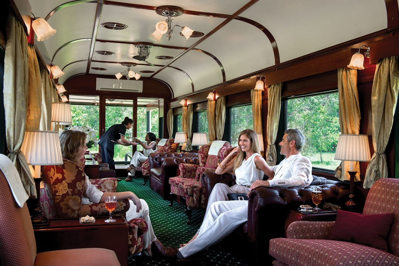 El interior del refinado tren "Pride of Africa". Foto: Trenes de lujo.